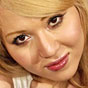 Blonde Japanese new half with ample breasts and lusciously kissable lips